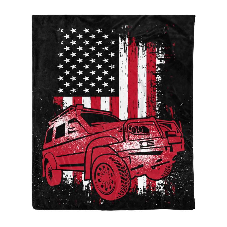 Jeep Fleece Blanket - Famjoys Jeep Fleece Blanket - Famjoys