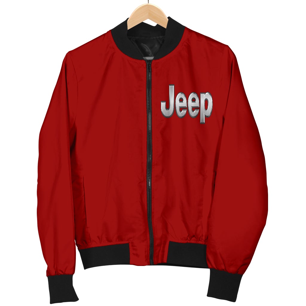 Jeep Men's Bomber Jacket Red - Famjoys Jeep Men's Bomber Jacket Red - Famjoys