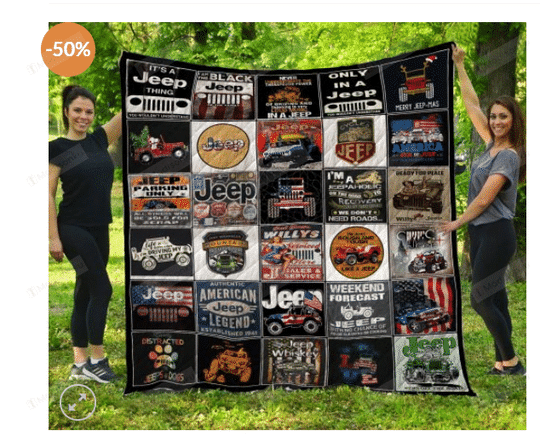 Jeep Quilt Blanket