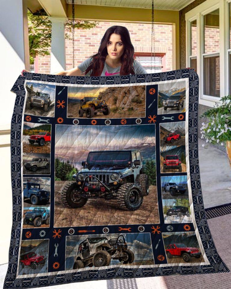 Jeep Quilt Blanket - Famjoys Jeep Quilt Blanket - Famjoys