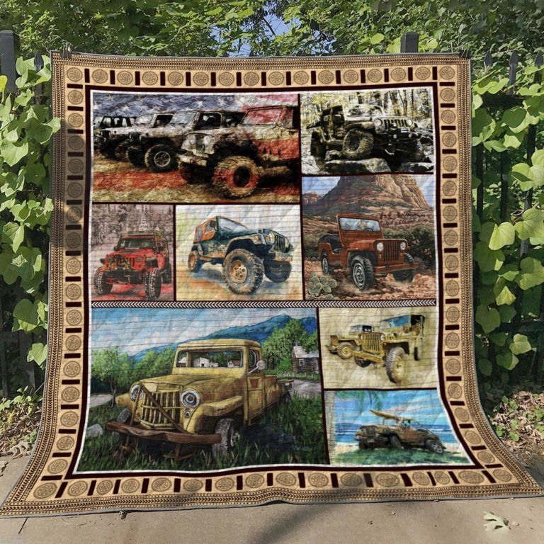 Jeep Quilt Quilt Blanket