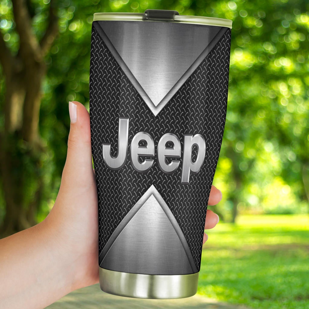 Jeep Tumbler Grey - Famjoys Jeep Tumbler Grey - Famjoys