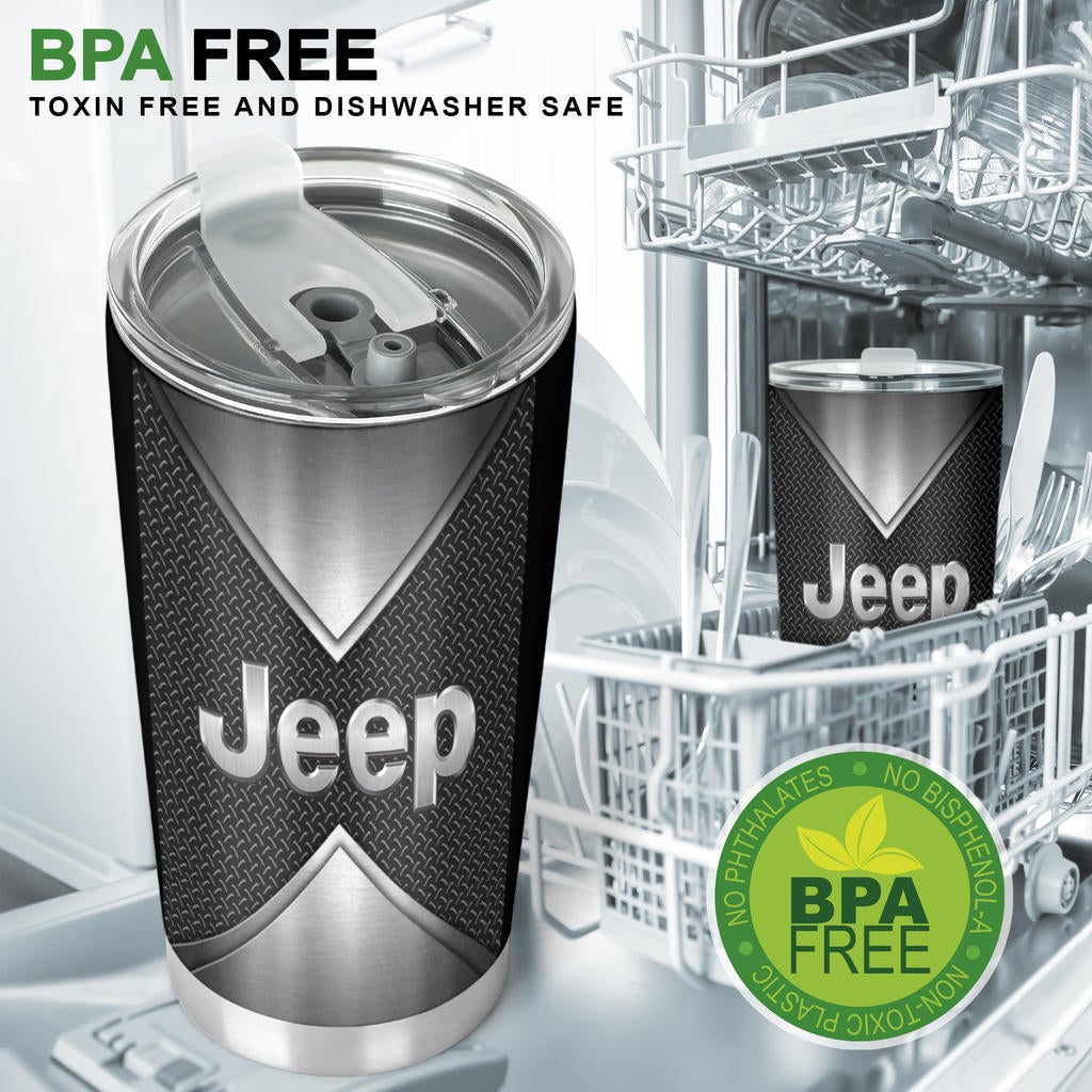 Jeep Tumbler Grey - Famjoys Jeep Tumbler Grey - Famjoys
