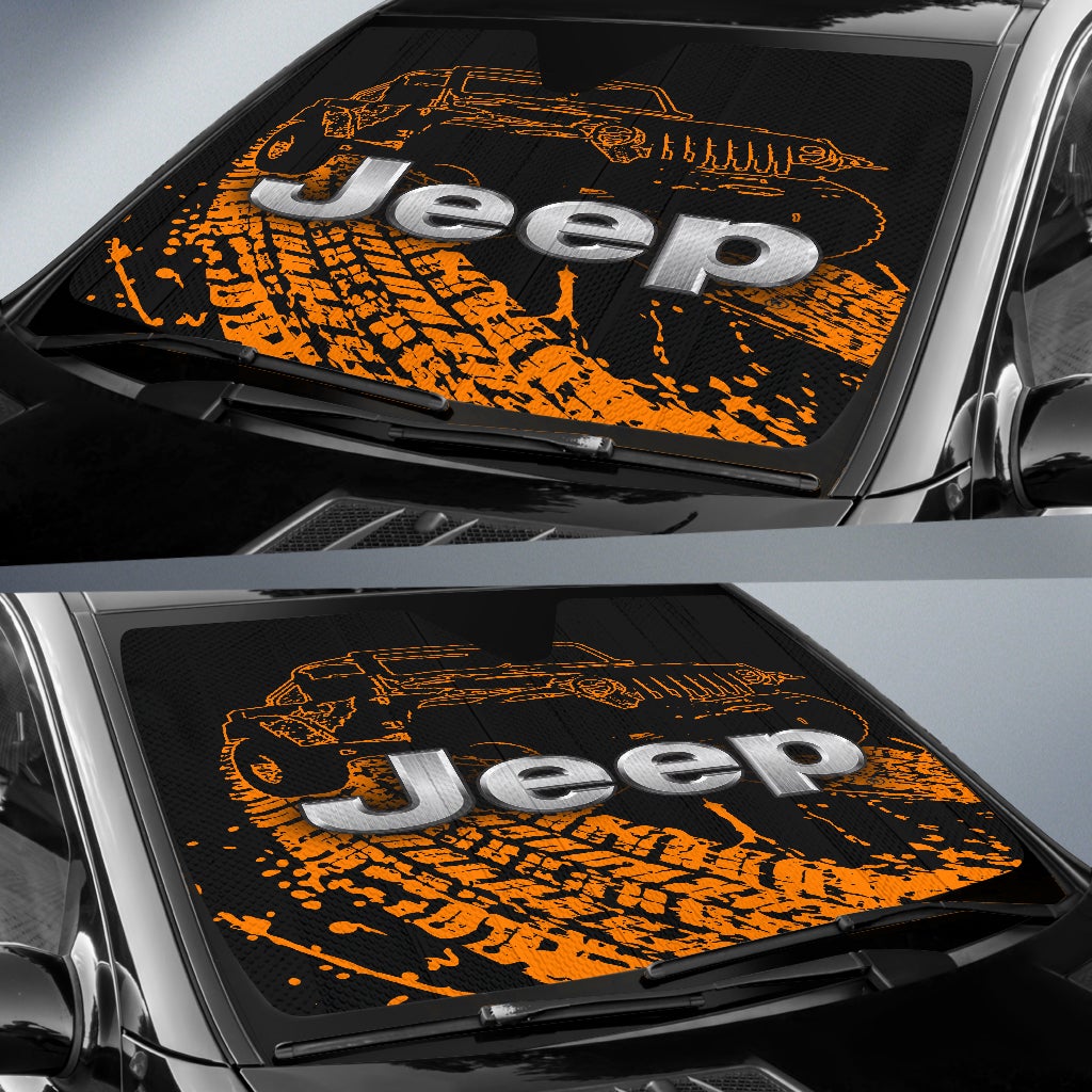 Jeep Windshield Sun Shade V2 - Famjoys Jeep Windshield Sun Shade V2 - Famjoys