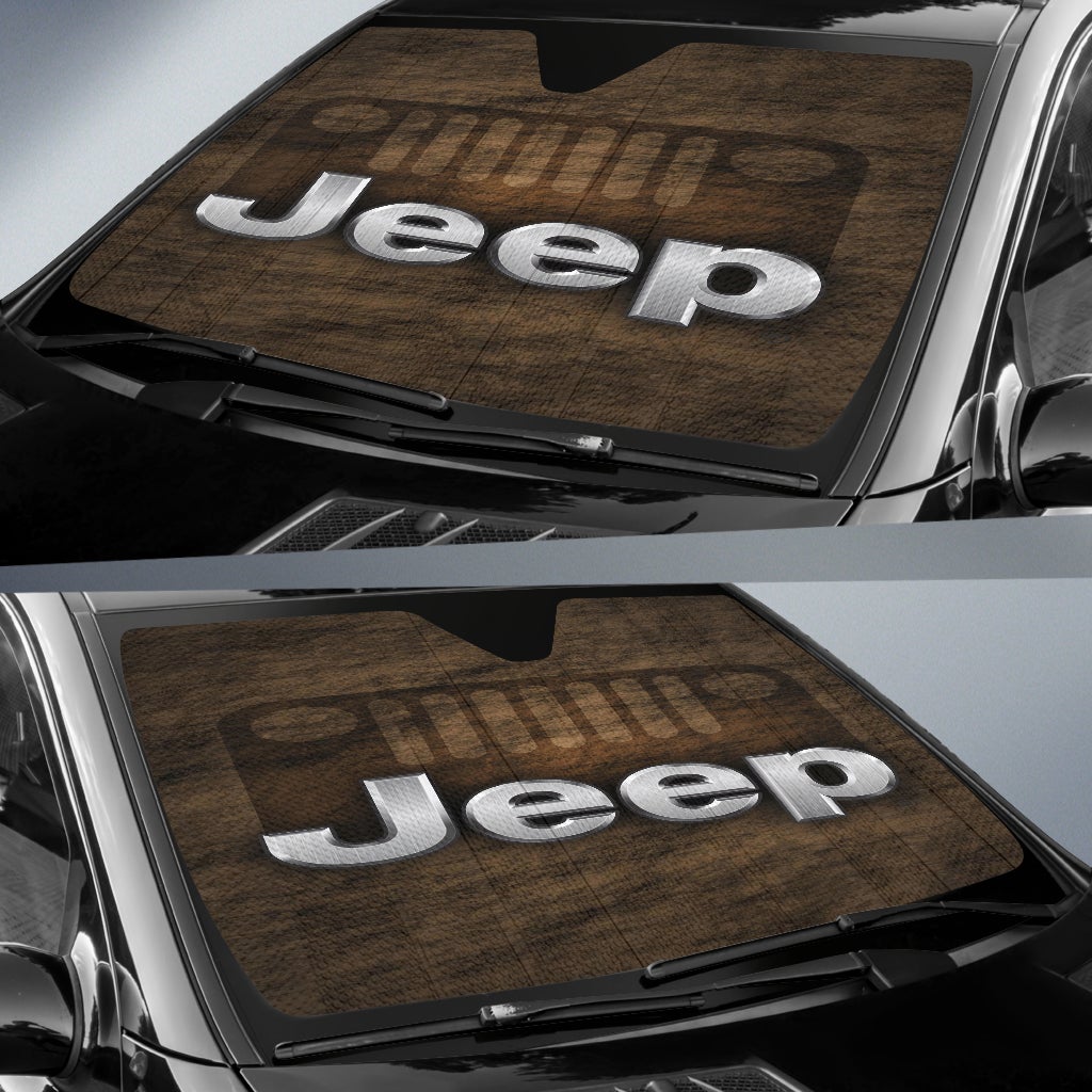 Jeep Windshield Sun Shade V7 - Famjoys Jeep Windshield Sun Shade V7 - Famjoys