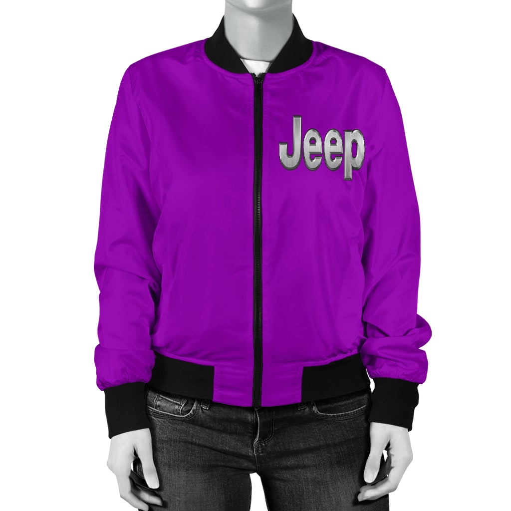 Jeep Women's Bomber Jacket Pink - Famjoys Jeep Women's Bomber Jacket Pink - Famjoys