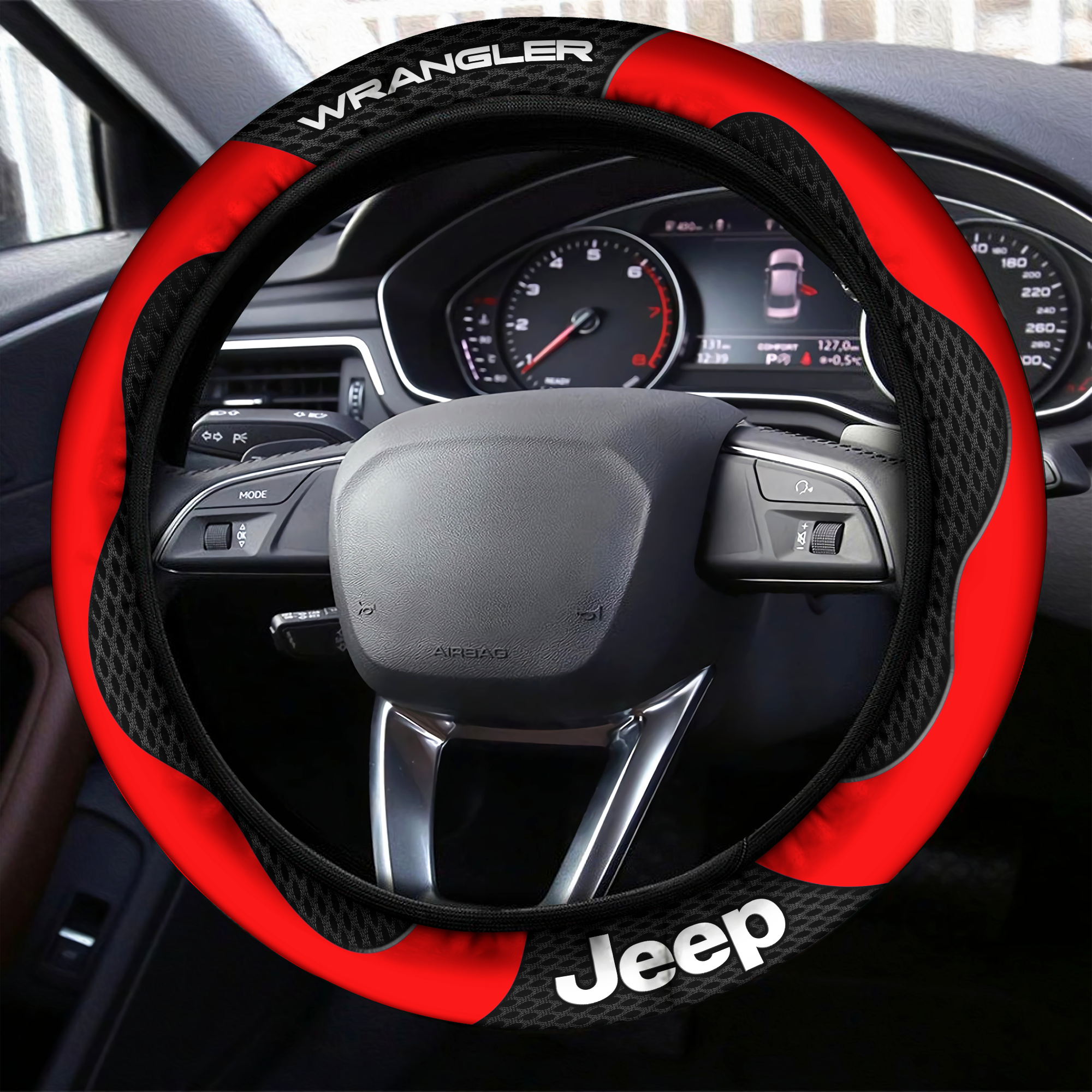Jeep Wrangler Steering Wheel Cover L2 - Famjoys Jeep Wrangler Steering Wheel Cover L2 - Famjoys