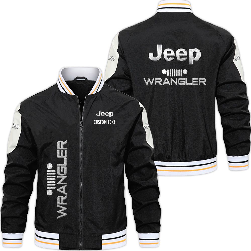 Jeep wrangler Varsity Jacket, Zipper Jackets Customize Name - Famjoys Jeep wrangler Varsity Jacket, Zipper Jackets Customize Name - Famjoys