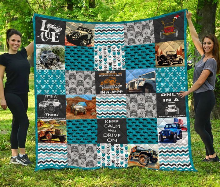 Jeep Yp1608069Cl Quilt Blanket - Famjoys Jeep Yp1608069Cl Quilt Blanket - Famjoys