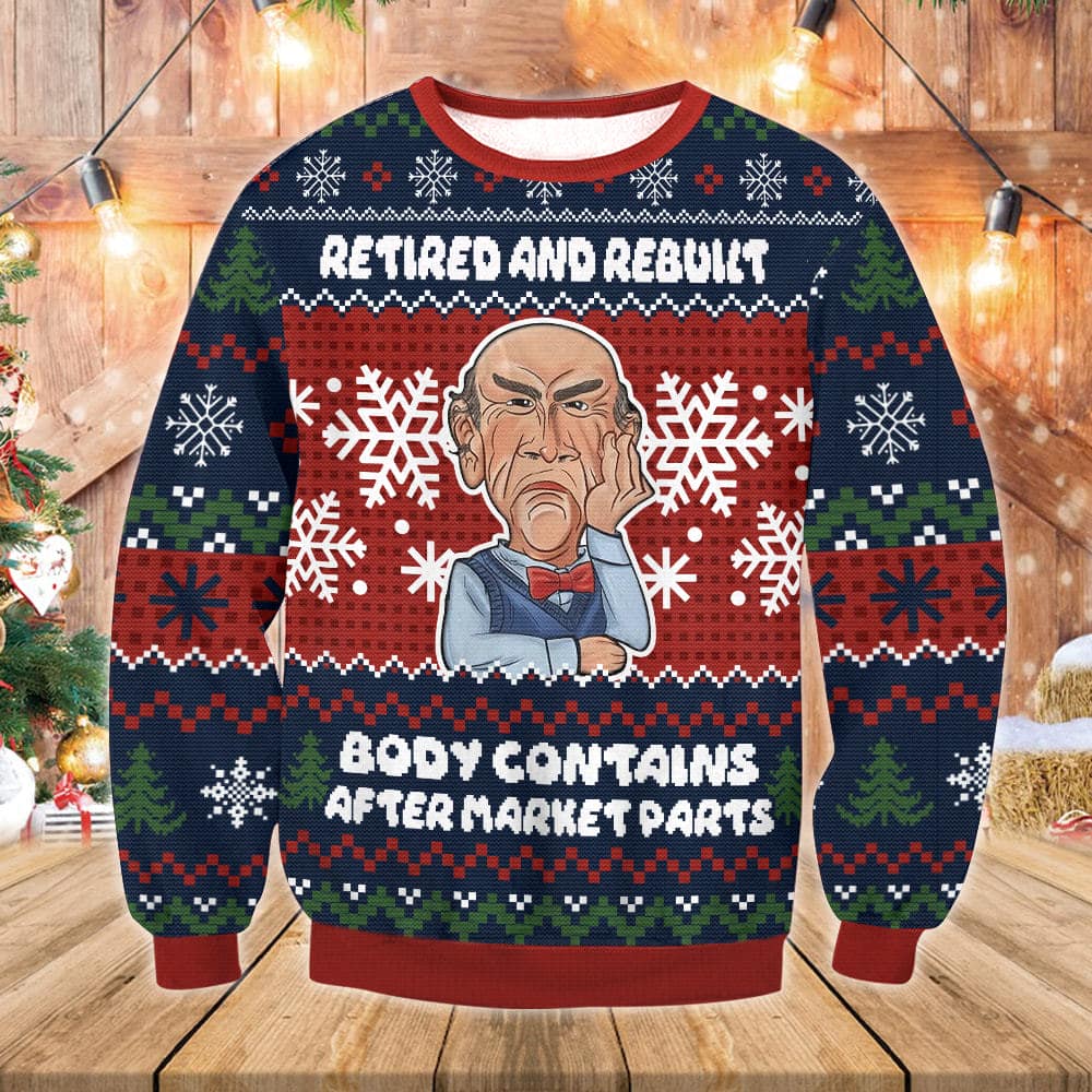 Jeff Dunham Retired And Rebuilt Ugly Sweater - Famjoys Jeff Dunham Retired And Rebuilt Ugly Sweater - Famjoys