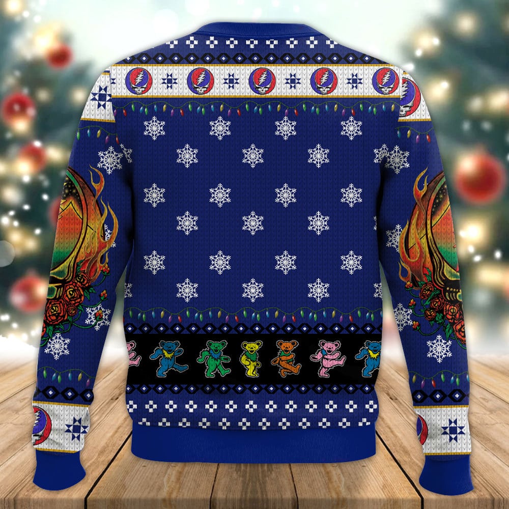 Jerry Garcia Grateful Dead Ugly Christmas Sweater - Famjoys Jerry Garcia Grateful Dead Ugly Christmas Sweater - Famjoys