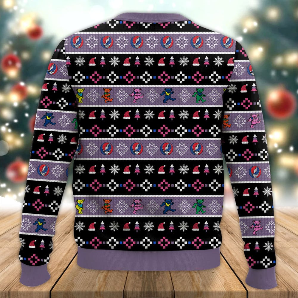 Jerry Garcia Grateful Dead Ugly Christmas Sweater - Famjoys Jerry Garcia Grateful Dead Ugly Christmas Sweater - Famjoys