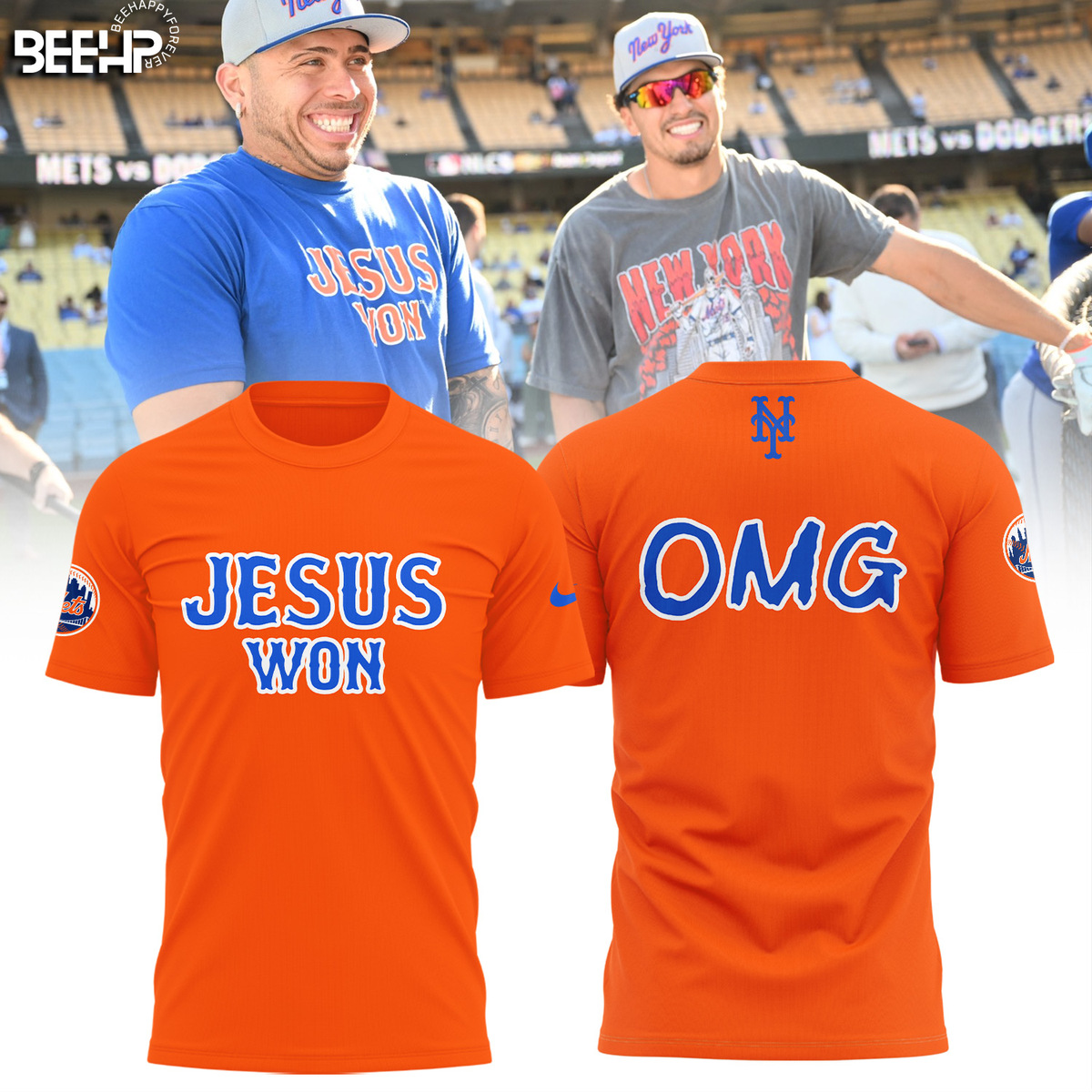 JESUS WON x New York Mets Shirt - Famjoys JESUS WON x New York Mets Shirt - Famjoys