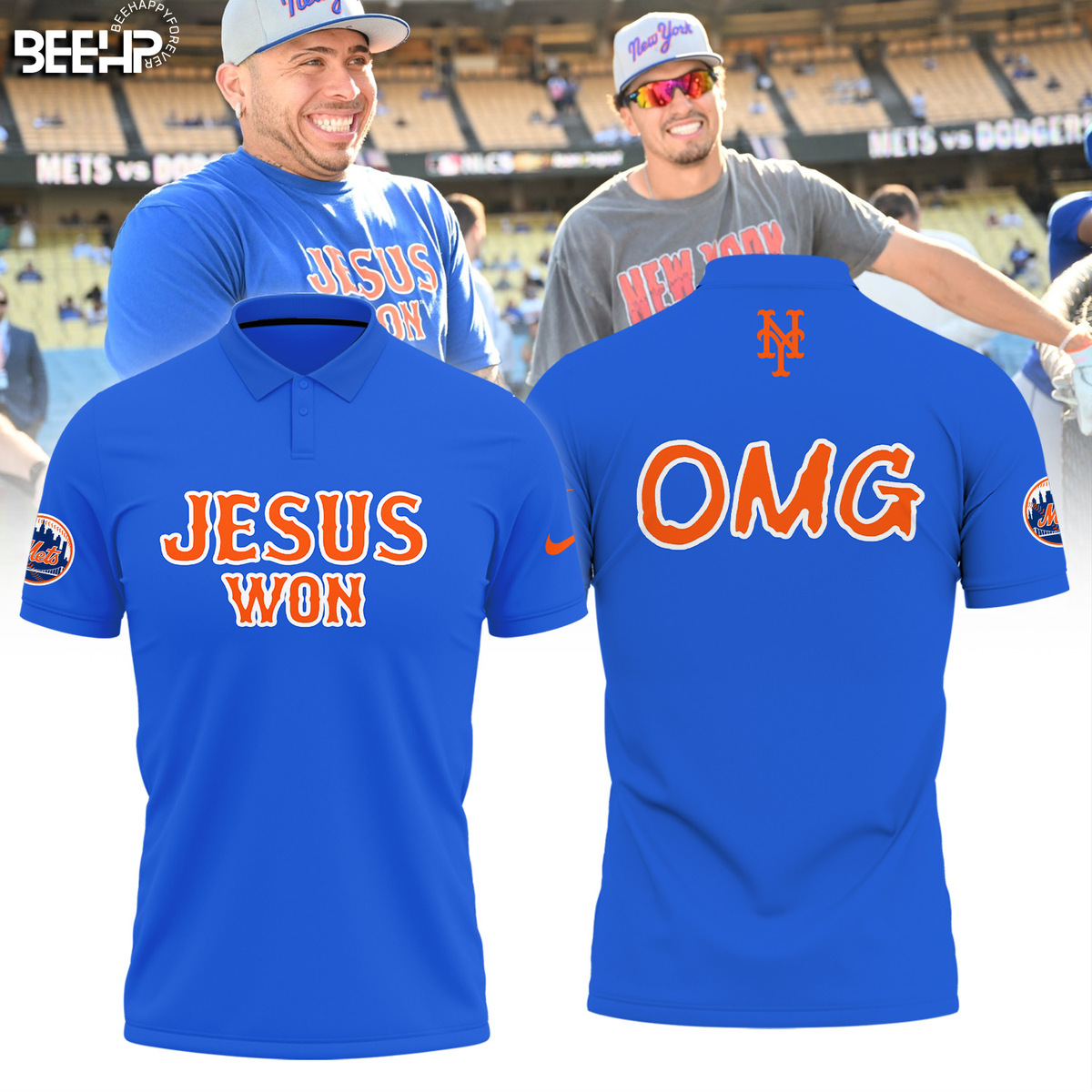 JESUS WON x New York Mets Shirt - Famjoys JESUS WON x New York Mets Shirt - Famjoys