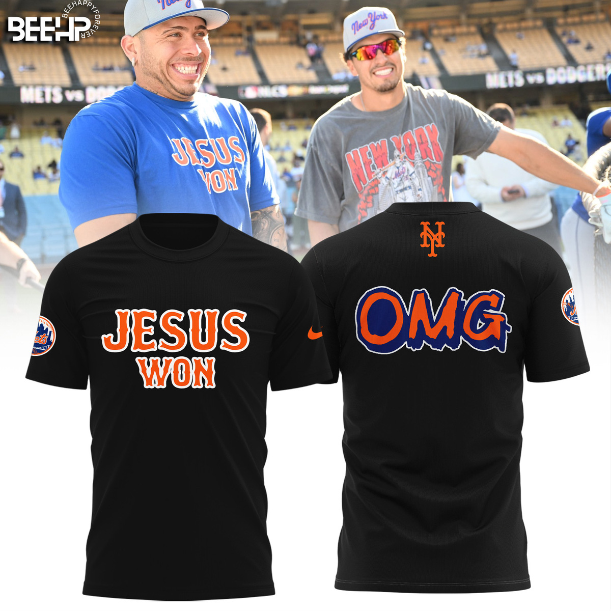 JESUS WON x New York Mets Shirt - Famjoys JESUS WON x New York Mets Shirt - Famjoys