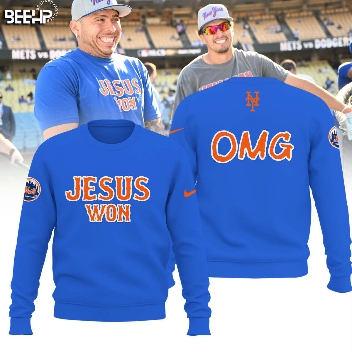 JESUS WON x New York Mets Shirt - Famjoys JESUS WON x New York Mets Shirt - Famjoys