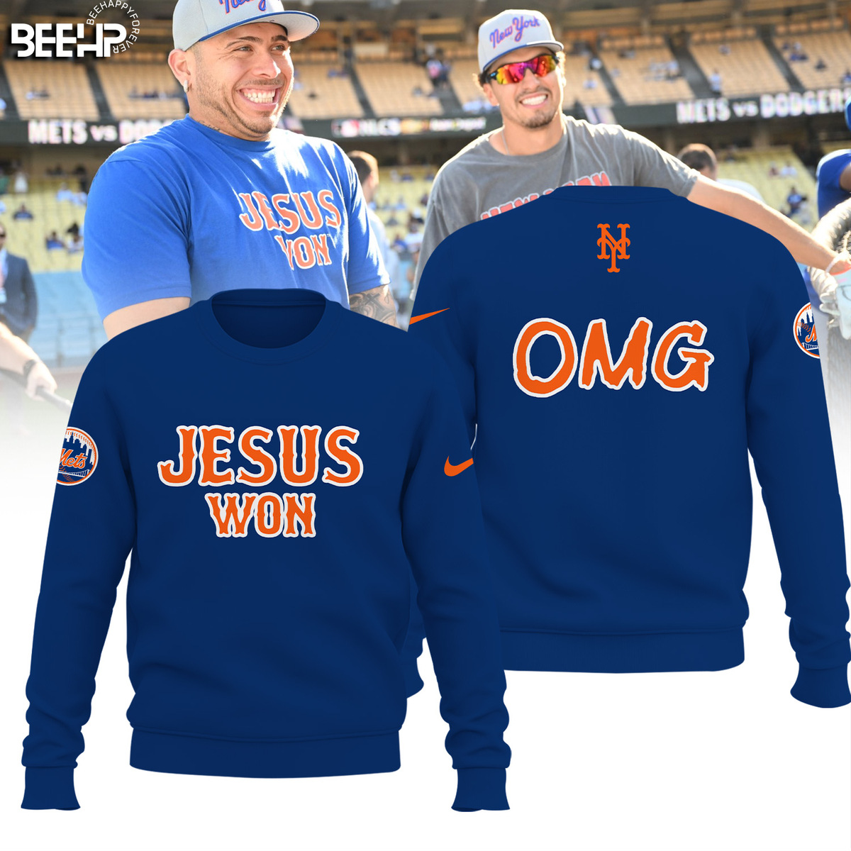 JESUS WON x New York Mets Shirt - Famjoys JESUS WON x New York Mets Shirt - Famjoys