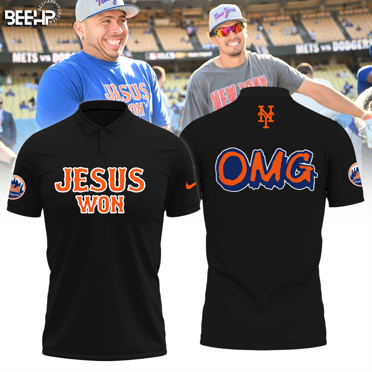 JESUS WON x New York Mets Shirt - Famjoys JESUS WON x New York Mets Shirt - Famjoys