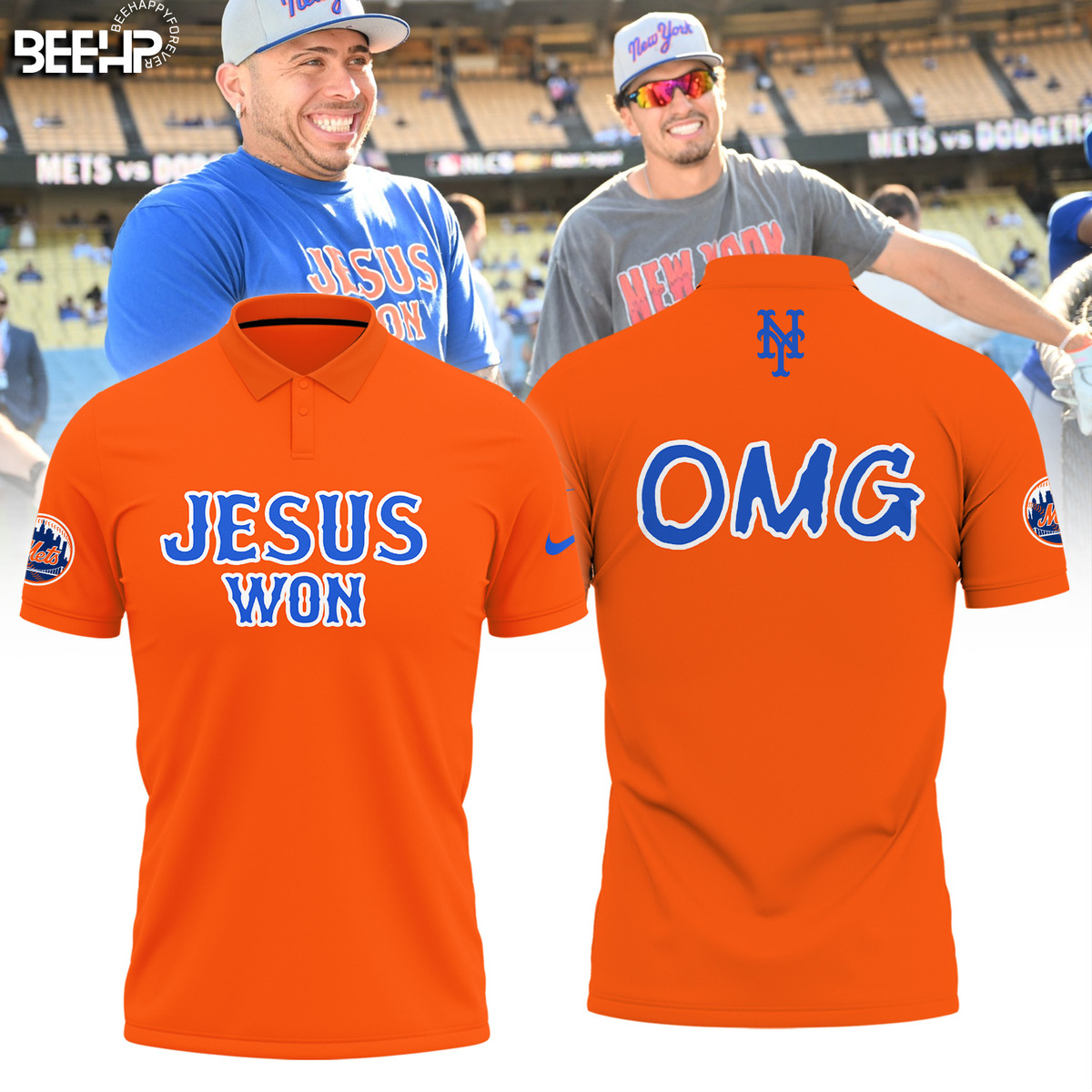 JESUS WON x New York Mets Shirt - Famjoys JESUS WON x New York Mets Shirt - Famjoys