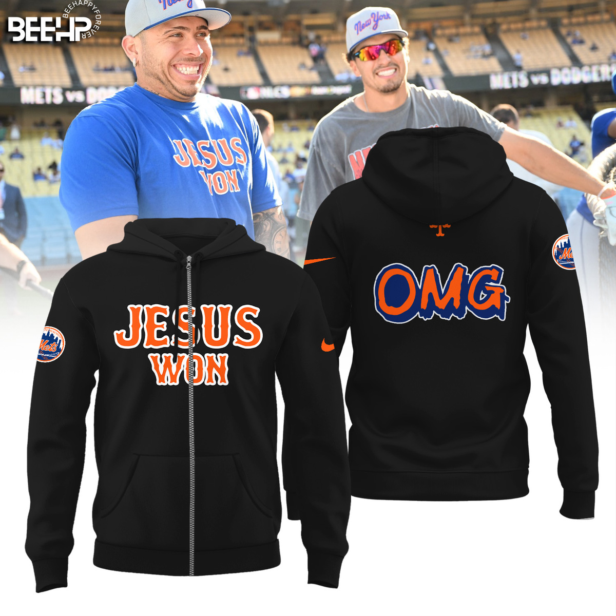 JESUS WON x New York Mets Shirt - Famjoys JESUS WON x New York Mets Shirt - Famjoys