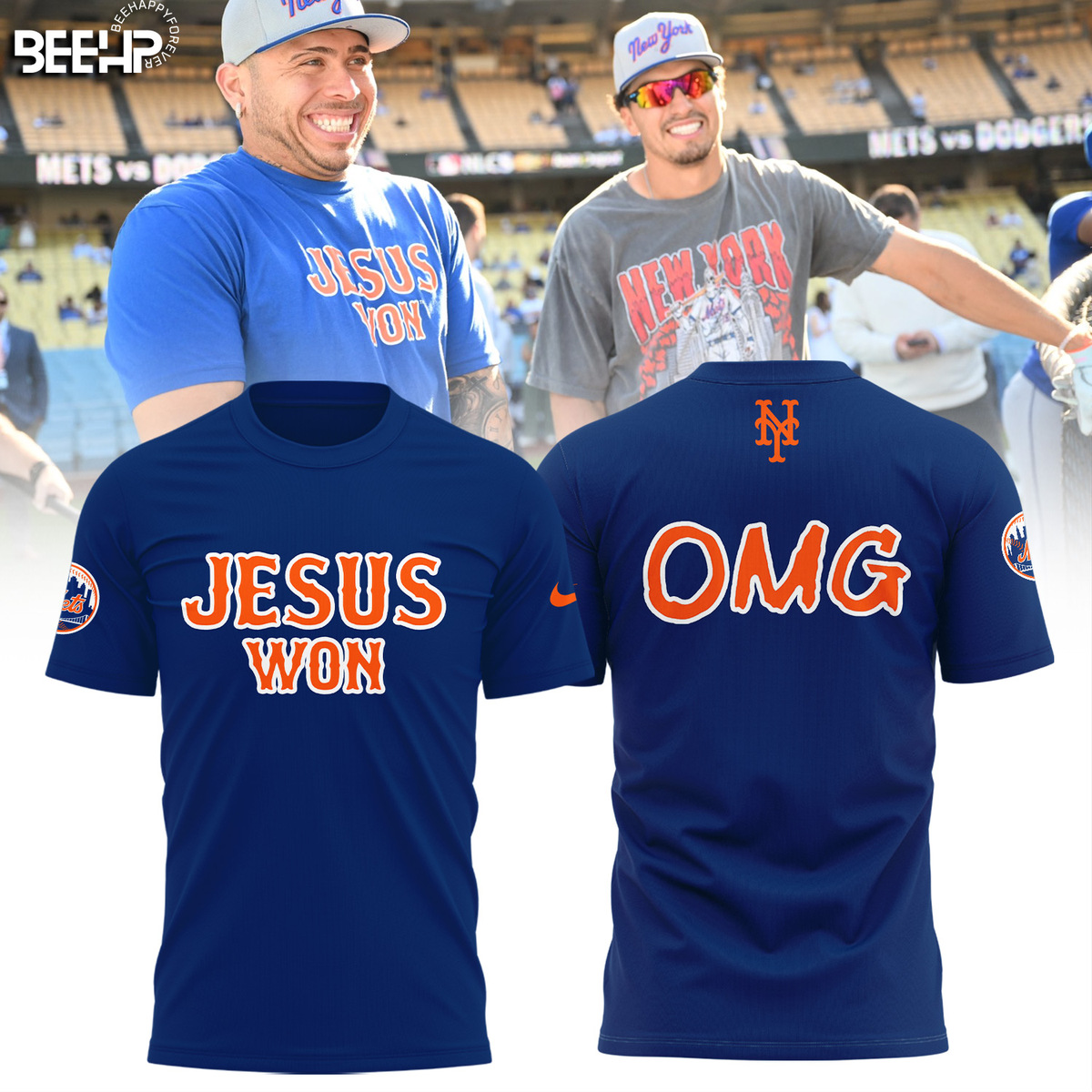JESUS WON x New York Mets Shirt - Famjoys JESUS WON x New York Mets Shirt - Famjoys