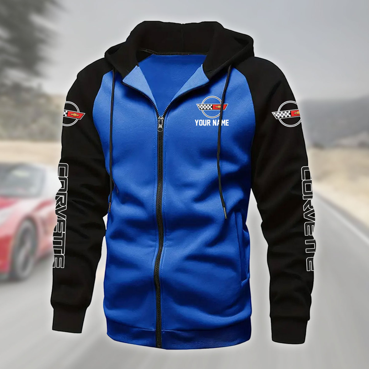 JHALPC299C4 Chevrolet Corvette Zipper Hoodie - Famjoys JHALPC299C4 Chevrolet Corvette Zipper Hoodie - Famjoys