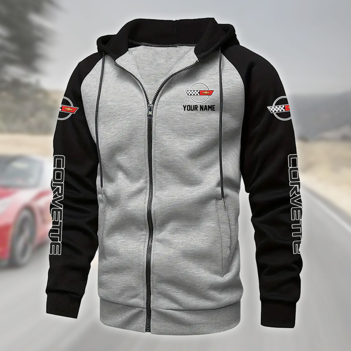 JHALPC299C4 Chevrolet Corvette Zipper Hoodie - Famjoys JHALPC299C4 Chevrolet Corvette Zipper Hoodie - Famjoys