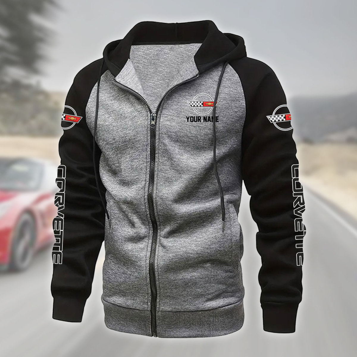 JHALPC299C4 Chevrolet Corvette Zipper Hoodie - Famjoys JHALPC299C4 Chevrolet Corvette Zipper Hoodie - Famjoys