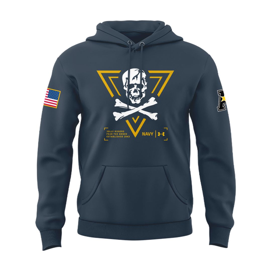 Jolly Rogers Navy Midshipmen Hoodie - Famjoys Jolly Rogers Navy Midshipmen Hoodie - Famjoys
