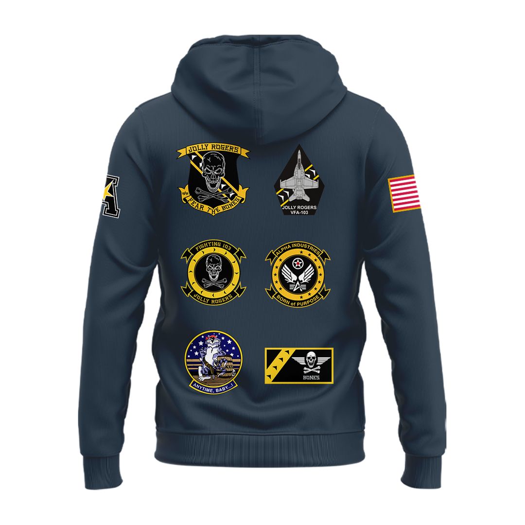 Jolly Rogers Navy Midshipmen Hoodie - Famjoys Jolly Rogers Navy Midshipmen Hoodie - Famjoys