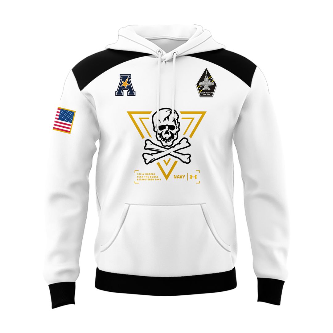 Jolly Rogers Navy Midshipmen Hoodie - Famjoys Jolly Rogers Navy Midshipmen Hoodie - Famjoys