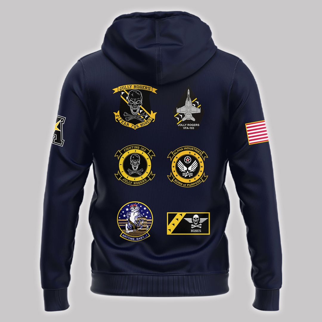 Jolly Rogers Navy Midshipmen Hoodie - Famjoys Jolly Rogers Navy Midshipmen Hoodie - Famjoys