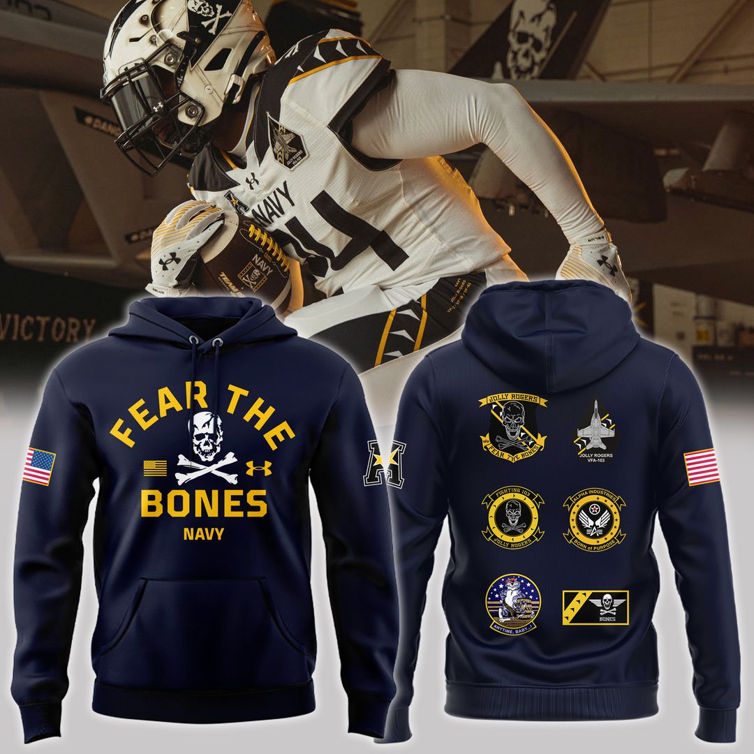 Jolly Rogers Navy Midshipmen Hoodie - Famjoys Jolly Rogers Navy Midshipmen Hoodie - Famjoys