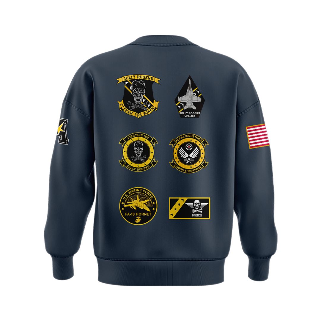 Jolly Rogers Navy Midshipmen Sweatshirt - Famjoys Jolly Rogers Navy Midshipmen Sweatshirt - Famjoys