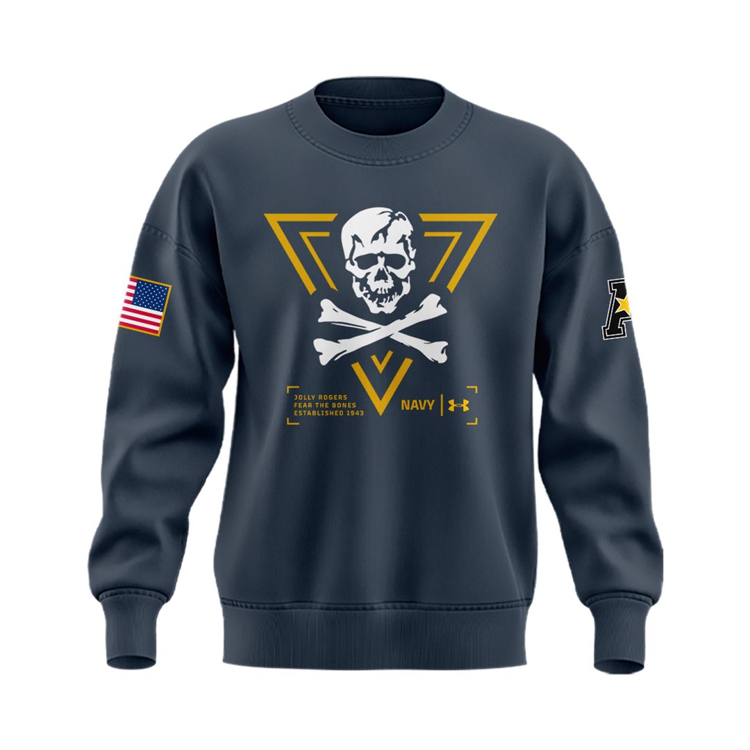 Jolly Rogers Navy Midshipmen Sweatshirt - Famjoys Jolly Rogers Navy Midshipmen Sweatshirt - Famjoys