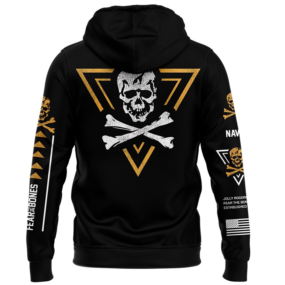 Jolly Rogers Navy Midshipmen Zip Hoodie - Famjoys Jolly Rogers Navy Midshipmen Zip Hoodie - Famjoys
