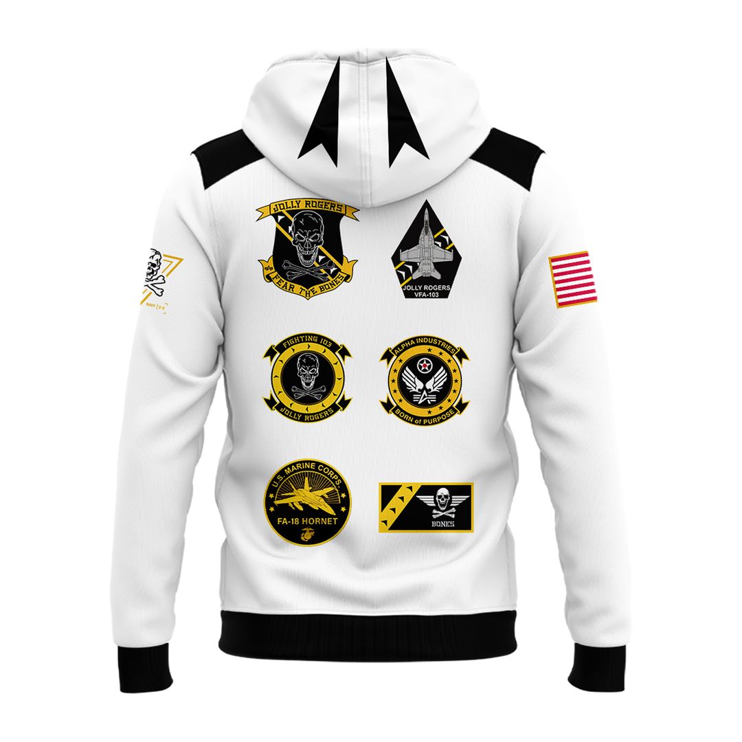 Jolly Rogers Navy Midshipmen Zip Hoodie - Famjoys Jolly Rogers Navy Midshipmen Zip Hoodie - Famjoys