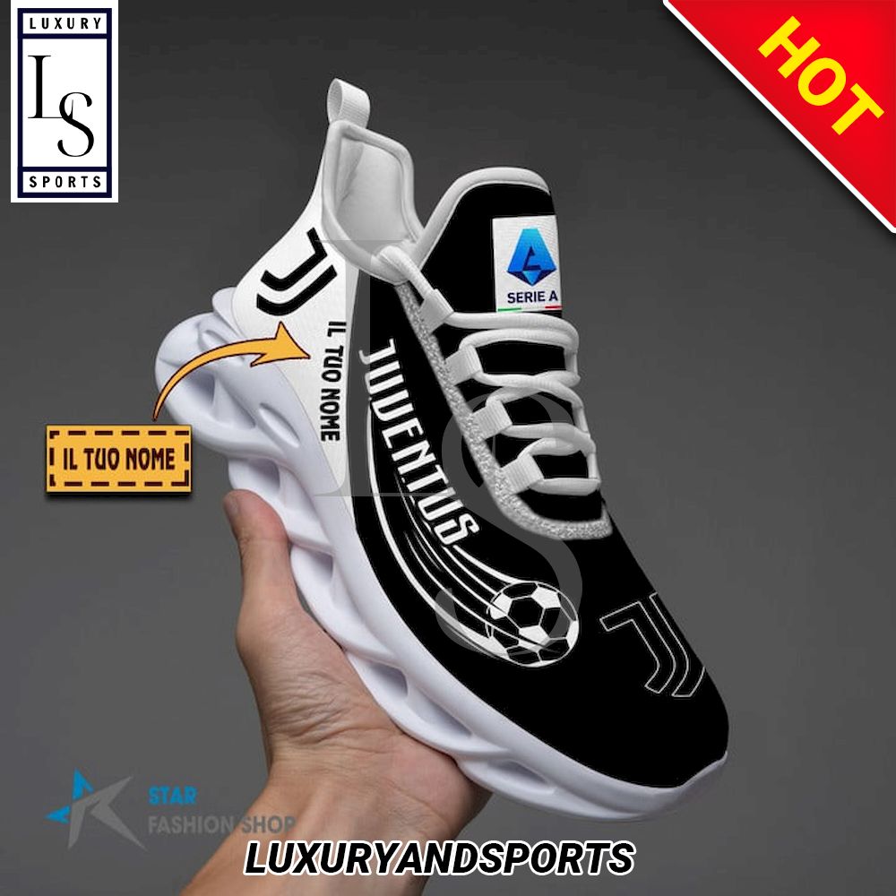 Juventus Serie A Custom Name Max Soul Shoes - Famjoys Juventus Serie A Custom Name Max Soul Shoes - Famjoys