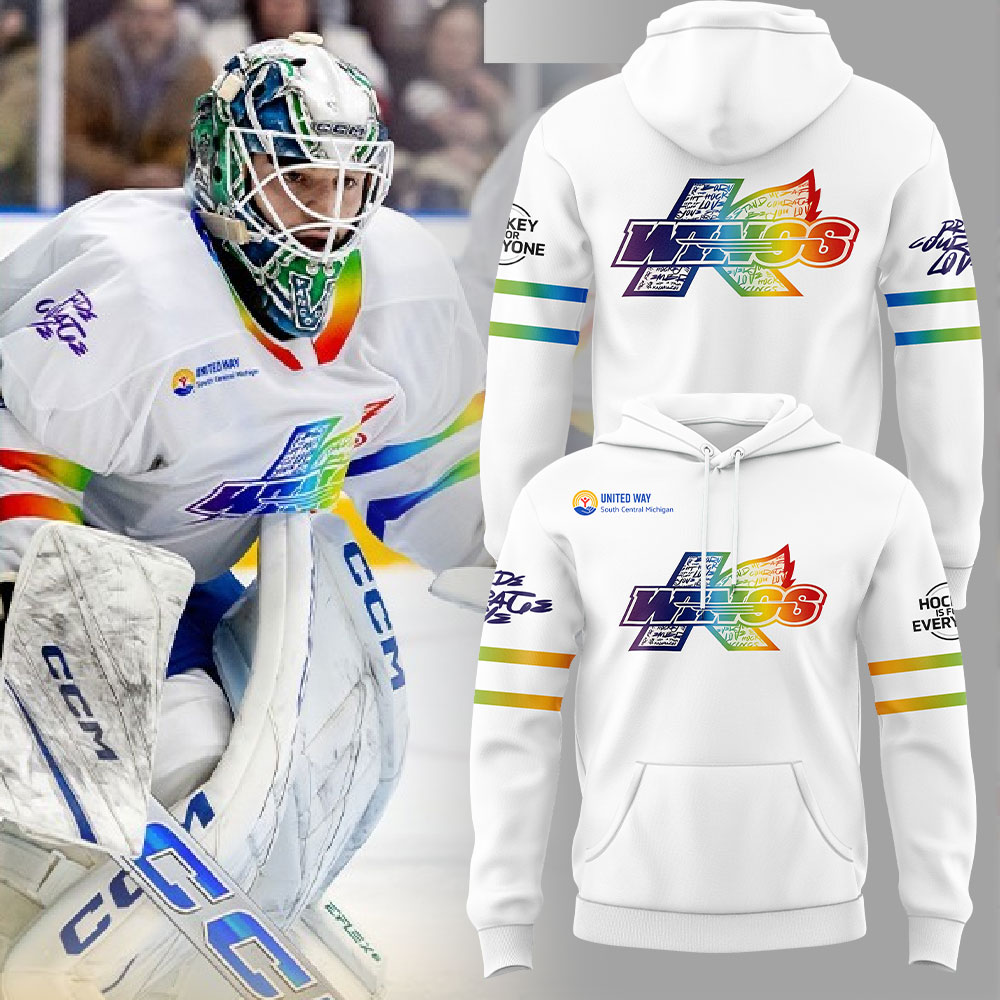 Kalamazoo Wings Uniform tonight s Rainbow Ice Hoodie - Famjoys Kalamazoo Wings Uniform tonight s Rainbow Ice Hoodie - Famjoys