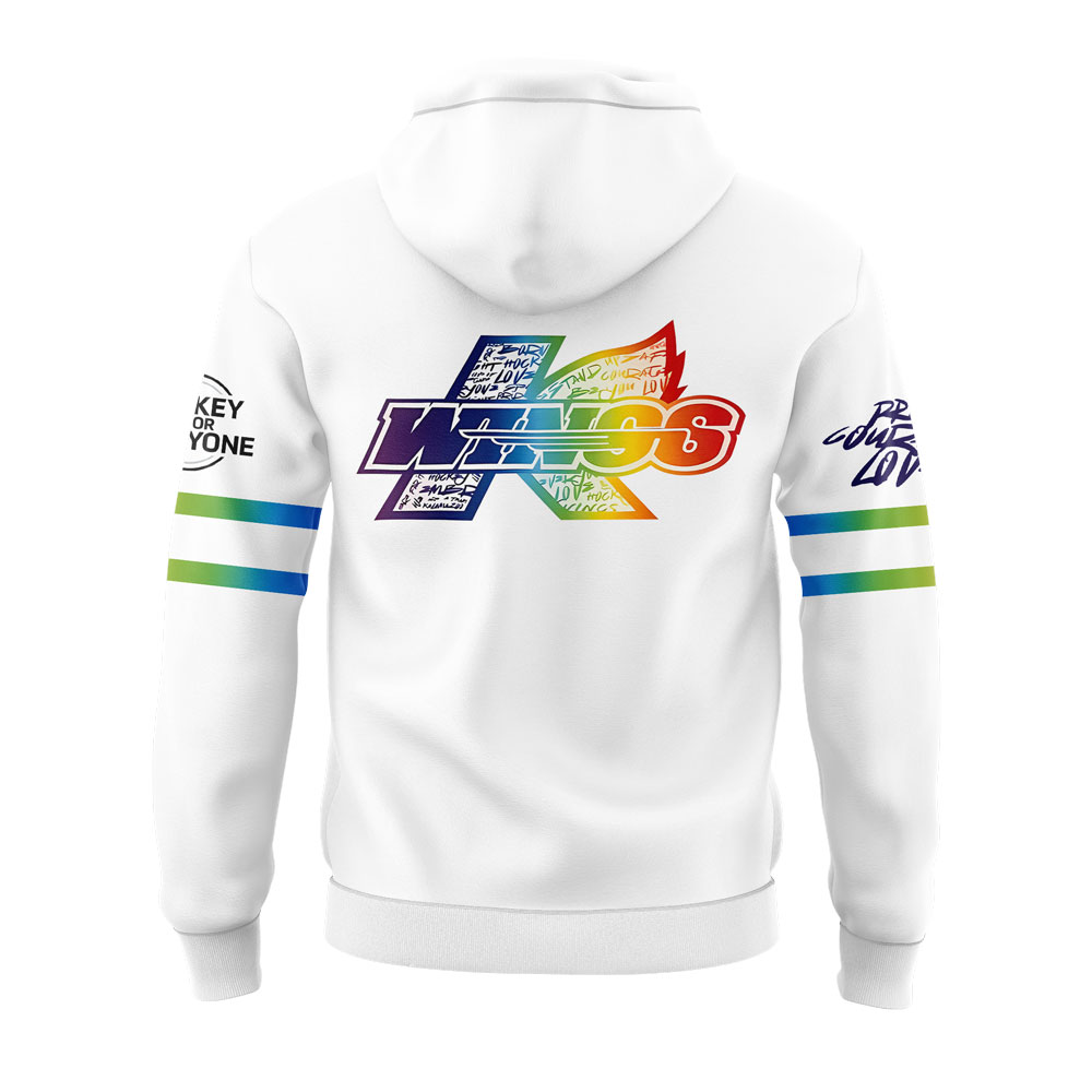 Kalamazoo Wings Uniform tonight s Rainbow Ice Hoodie - Famjoys Kalamazoo Wings Uniform tonight s Rainbow Ice Hoodie - Famjoys