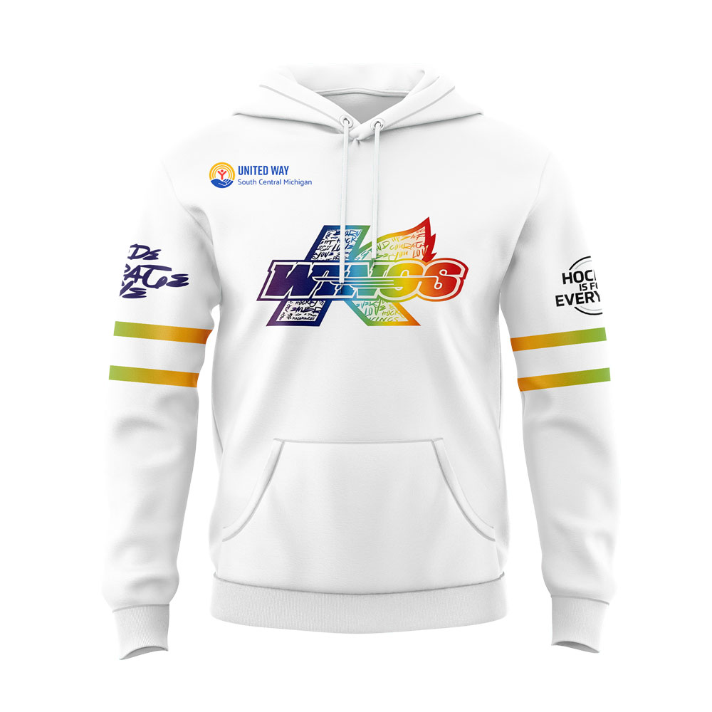 Kalamazoo Wings Uniform tonight s Rainbow Ice Hoodie - Famjoys Kalamazoo Wings Uniform tonight s Rainbow Ice Hoodie - Famjoys