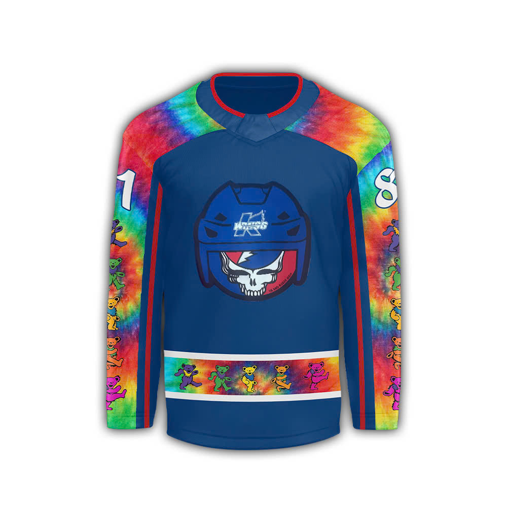 Kalamazoo Wings x Grateful Dead jerseys Jersey - Famjoys Kalamazoo Wings x Grateful Dead jerseys Jersey - Famjoys