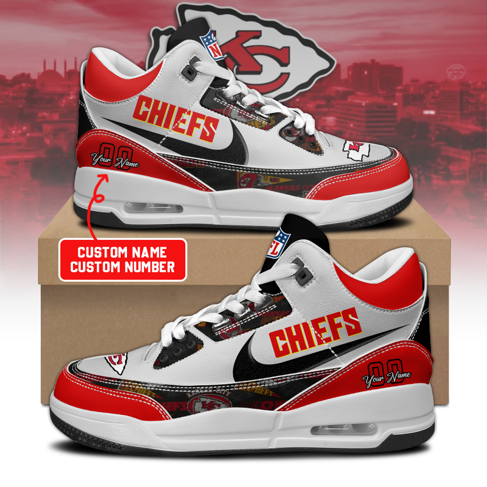 Kansas City Chief Personalized Shoes - Famjoys Kansas City Chief Personalized Shoes - Famjoys
