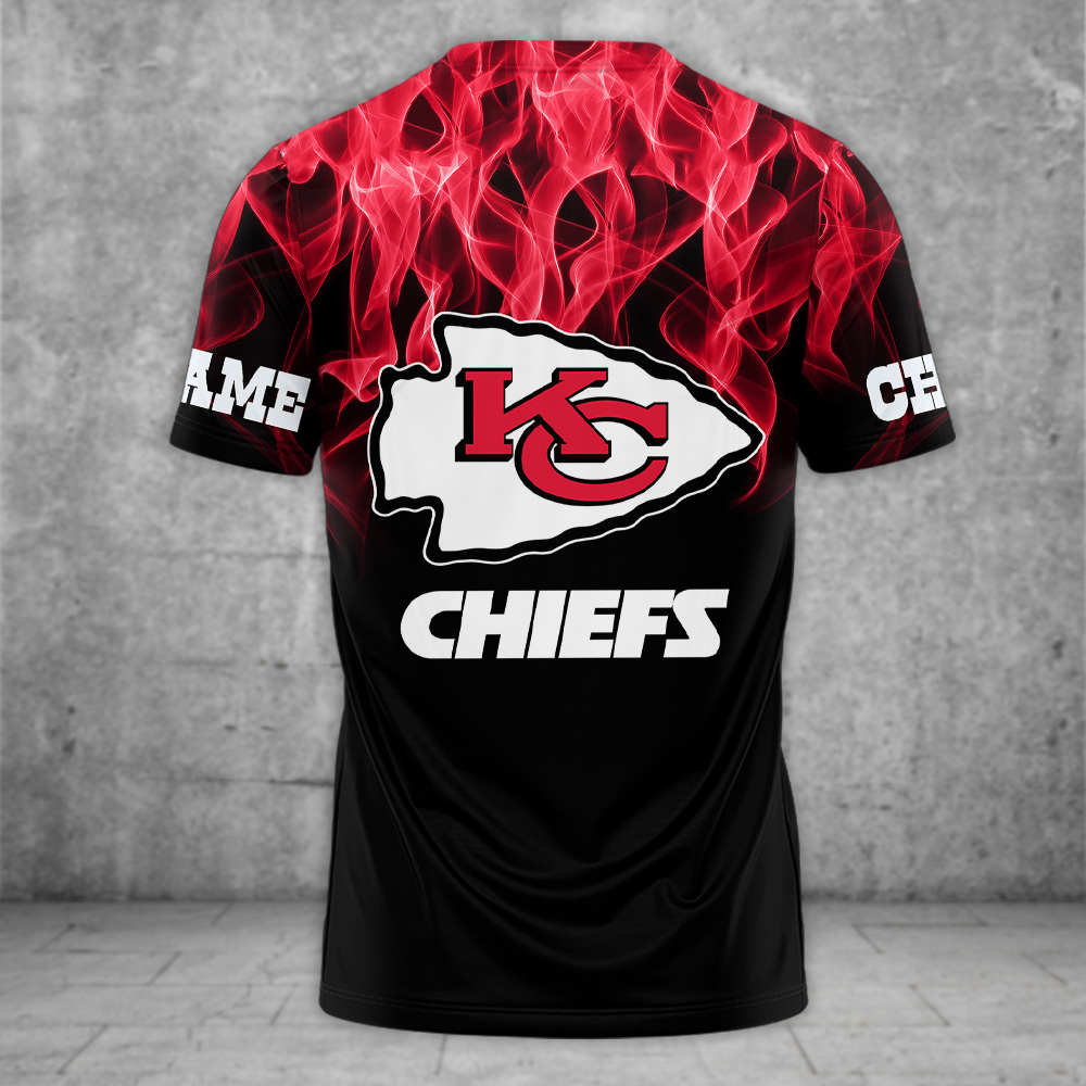 Kansas City Chiefs 3D Flame Pattern Print Apparels SP09082316DS02 - Famjoys Kansas City Chiefs 3D Flame Pattern Print Apparels SP09082316DS02 - Famjoys