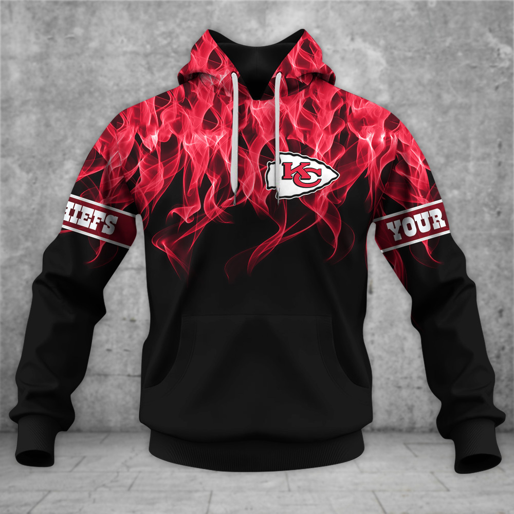 Kansas City Chiefs 3D Flame Pattern Print Apparels SP09082316DS02 - Famjoys Kansas City Chiefs 3D Flame Pattern Print Apparels SP09082316DS02 - Famjoys