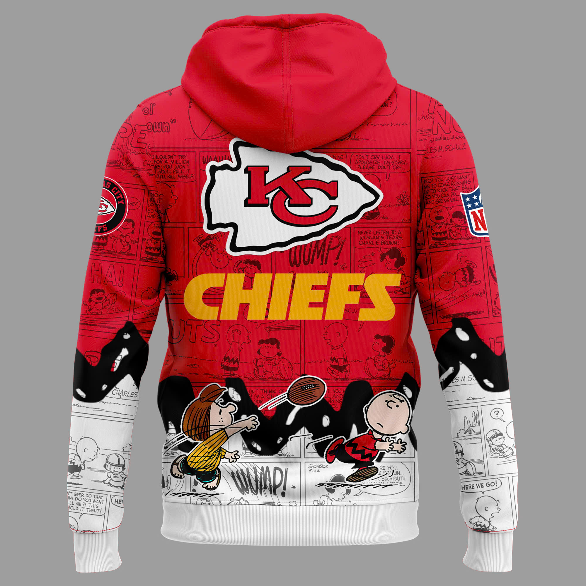 Kansas City Chiefs 75th Anniversary of Hoodie - Famjoys Kansas City Chiefs 75th Anniversary of Hoodie - Famjoys