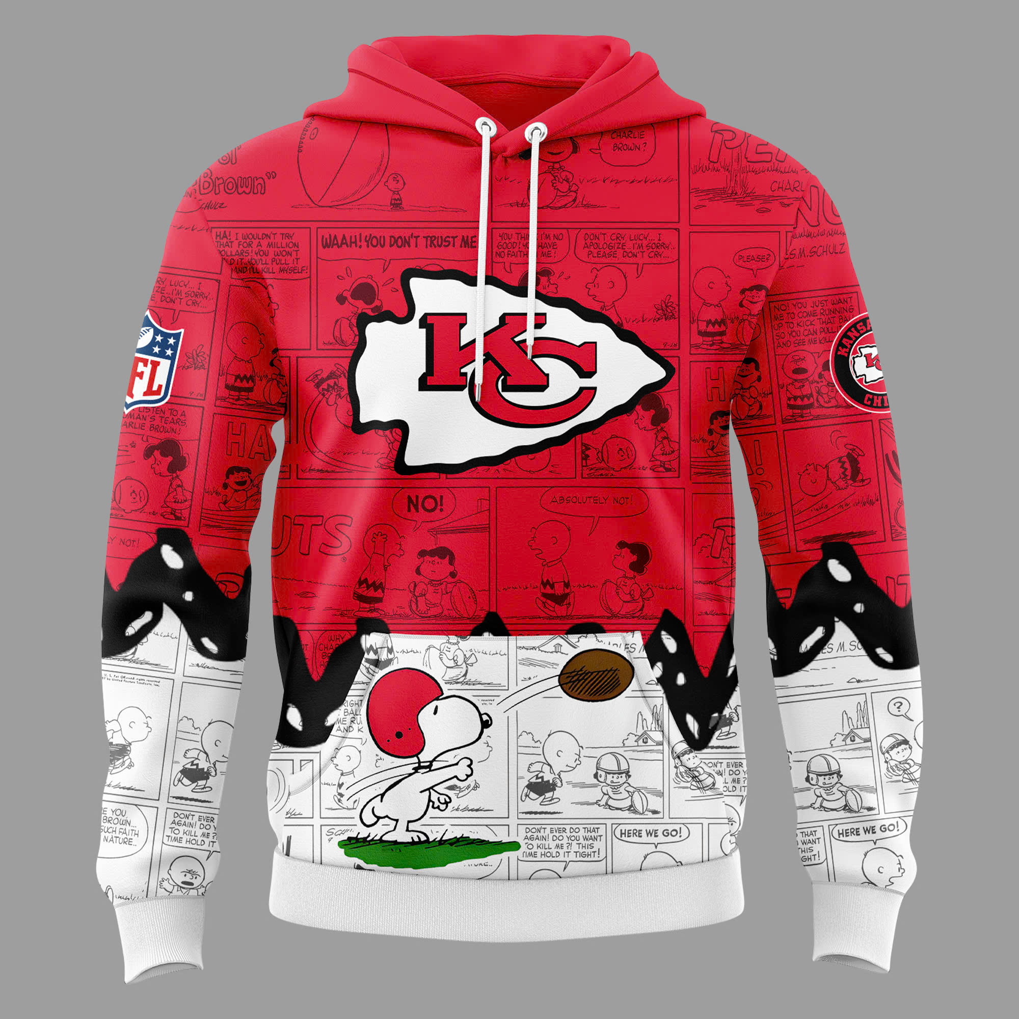 Kansas City Chiefs 75th Anniversary of Hoodie - Famjoys Kansas City Chiefs 75th Anniversary of Hoodie - Famjoys