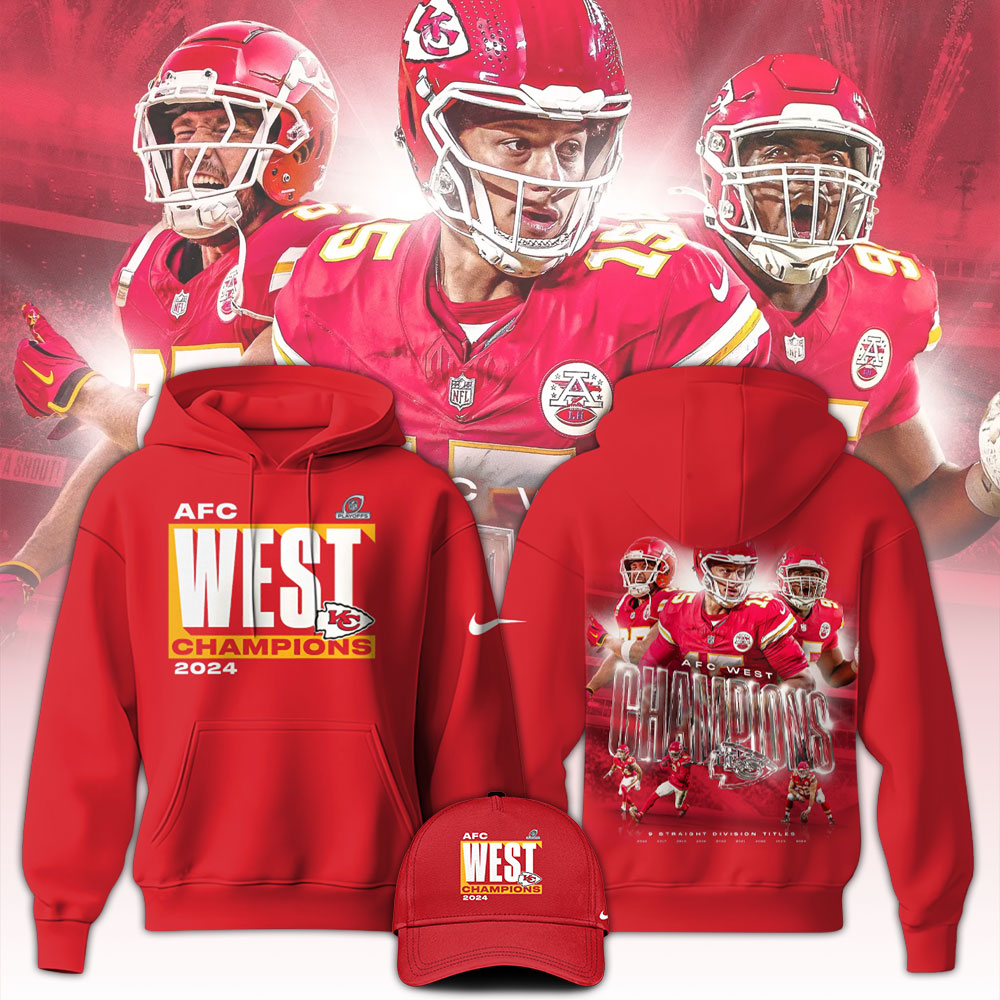 Kansas City Chiefs AFC West Champions Hoodie