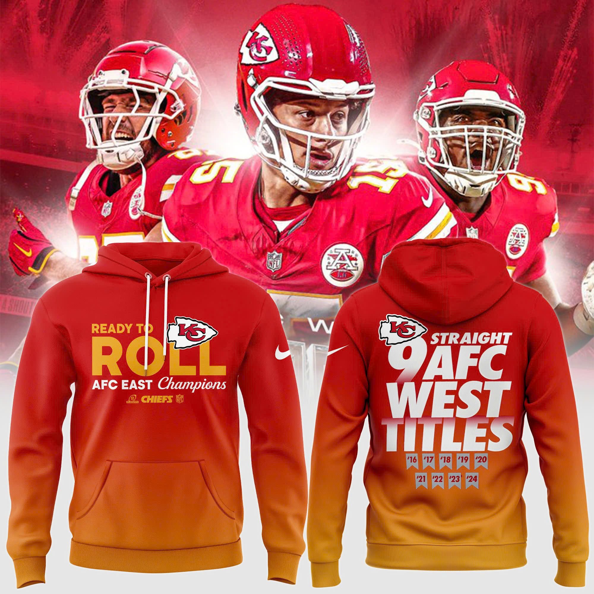 Kansas City Chiefs AFC West Division Champions Locker Room Trophy Collection Hoodie - Famjoys Kansas City Chiefs AFC West Division Champions Locker Room Trophy Collection Hoodie - Famjoys