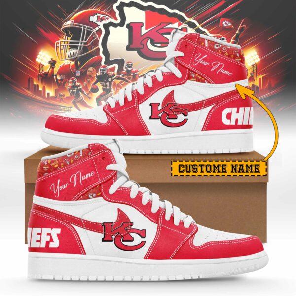 Kansas City Chiefs AJ1 Shoes - Famjoys Kansas City Chiefs AJ1 Shoes - Famjoys